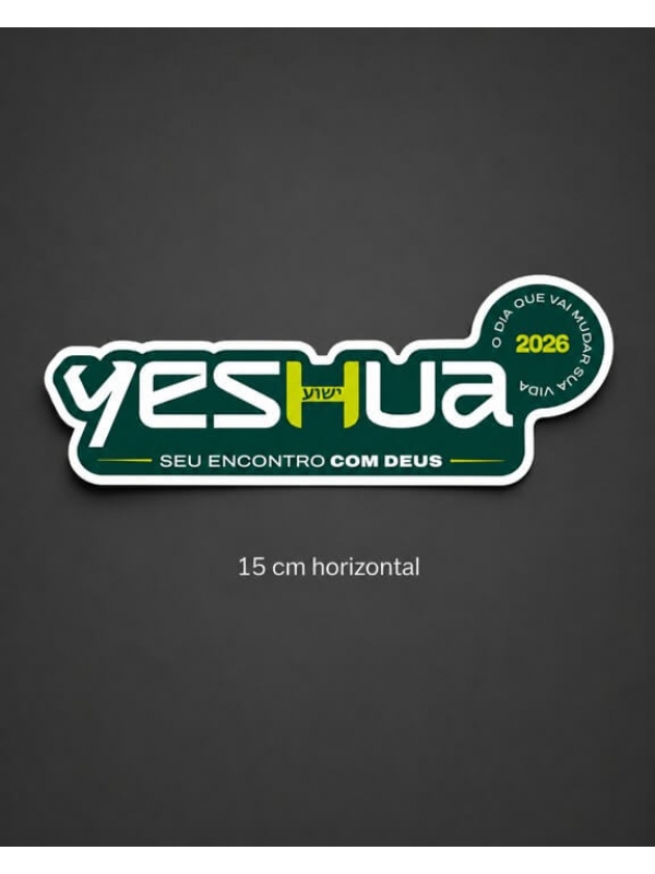 Adesivos Yeshua 2026 - Logo Yeshua Completa 15cm