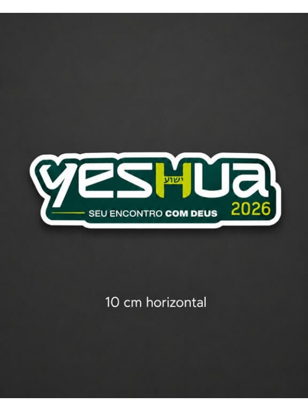 Adesivos Yeshua 2026 - Logo Simples 10cm